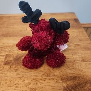 Russ  Deep Red Moose Plush Toy
